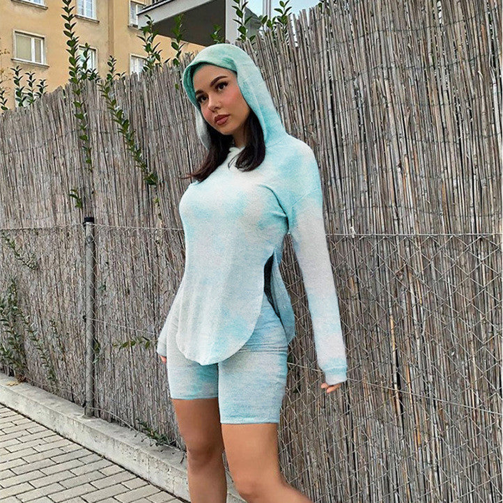 Women's Casual Fashion Hoodie Sports Two Piece Set See size chart under “more details”
