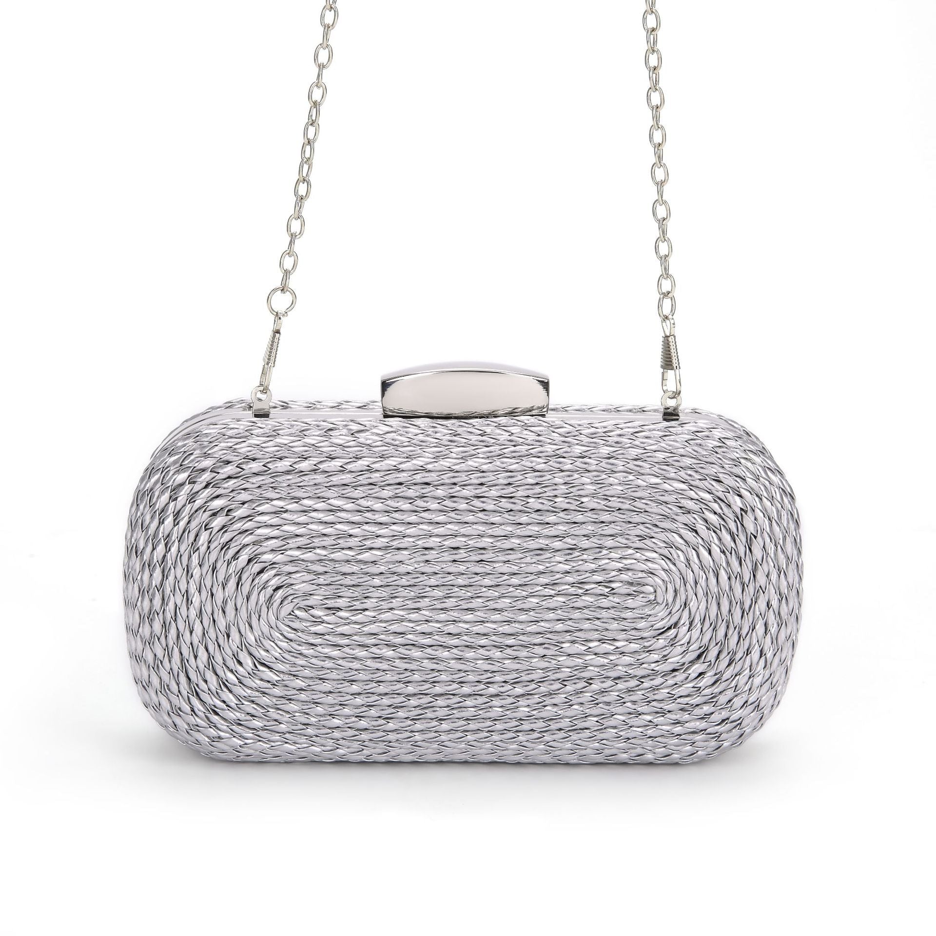 PU women's bag single shoulder woven evening bag nowadaysfashion