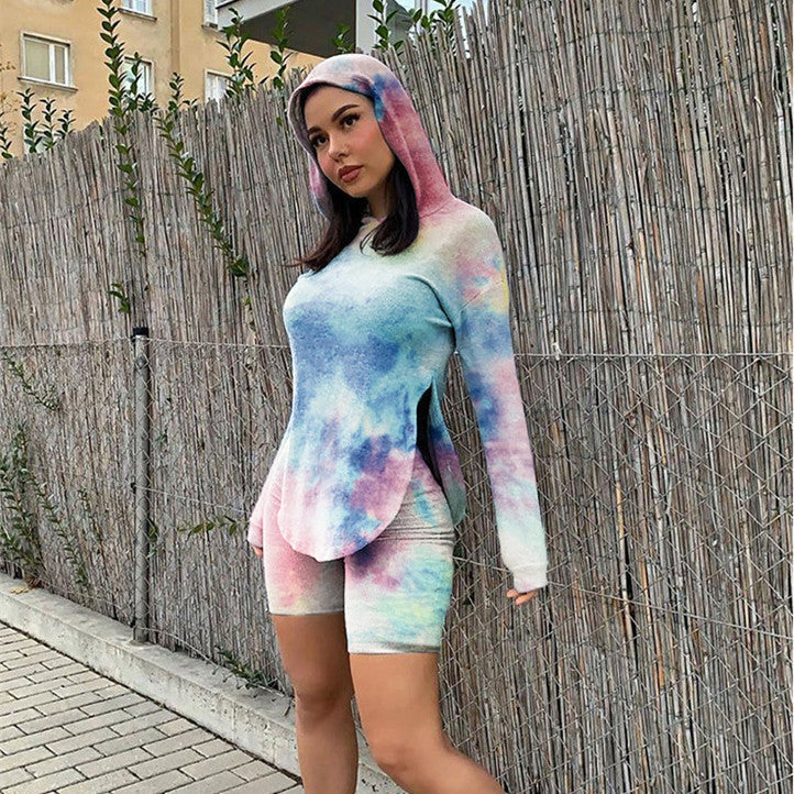 Women's Casual Fashion Hoodie Sports Two Piece Set See size chart under “more details”