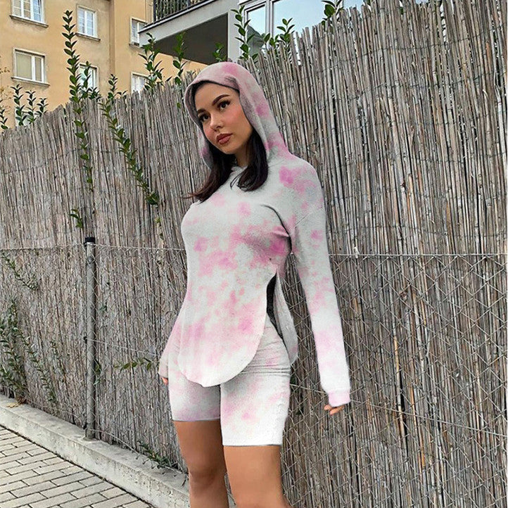 Women's Casual Fashion Hoodie Sports Two Piece Set See size chart under “more details”