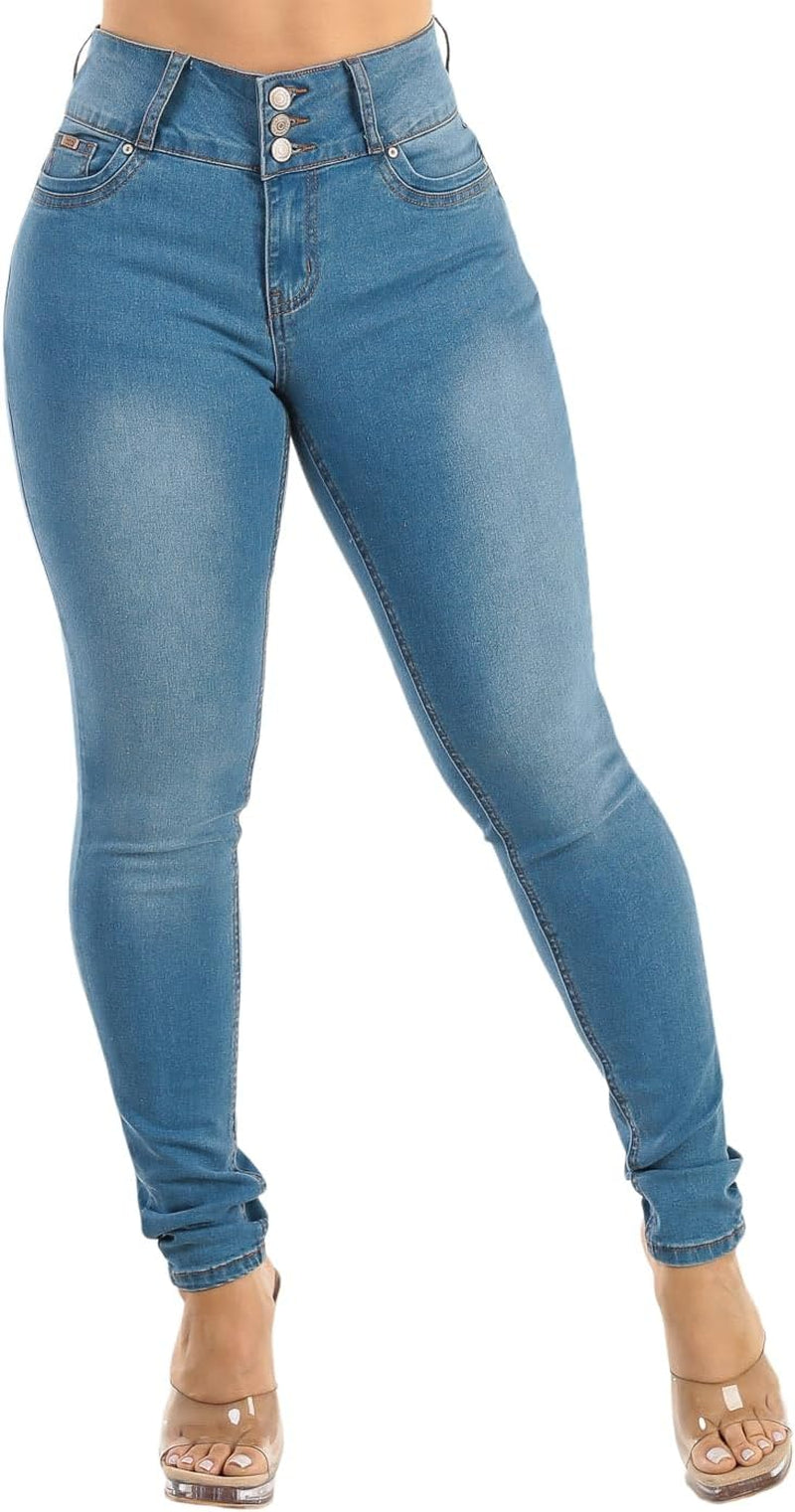 Butt Lifting Skinny Jeans for Women - High Waisted Levanta Cola Push up Jeans