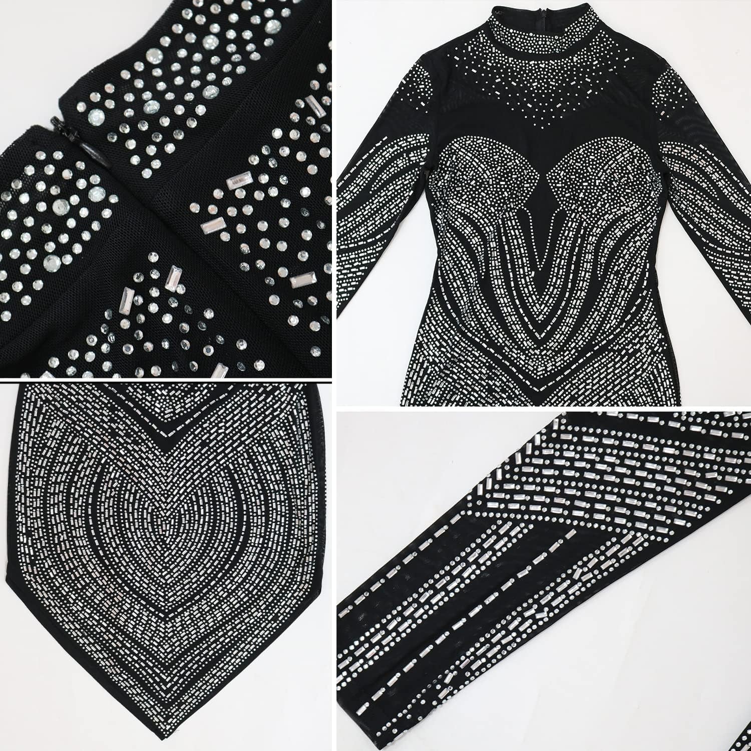 Women Sexy Birthday Dress Hot Drilling Process Sexy Dress Party Club Night Dress……