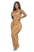 Two Piece Bodysuit &  Tassel Pants Set {has very good stretch} The House of Stylez