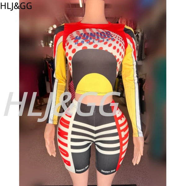 Trendy Biker Short Set