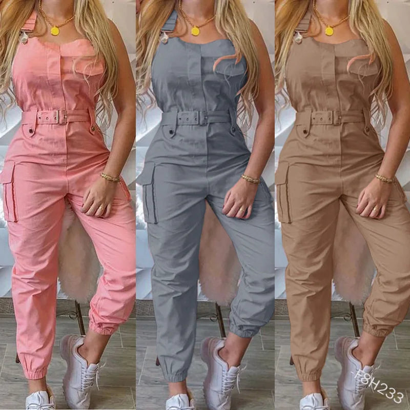 Women Clothing Fashion Summer Bodycon Jumpsuits Pants Girls Clothes One Piece Jumpsuits for Ladies Wild and Free Boutique