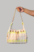 Pink/Yellow Chain Purse