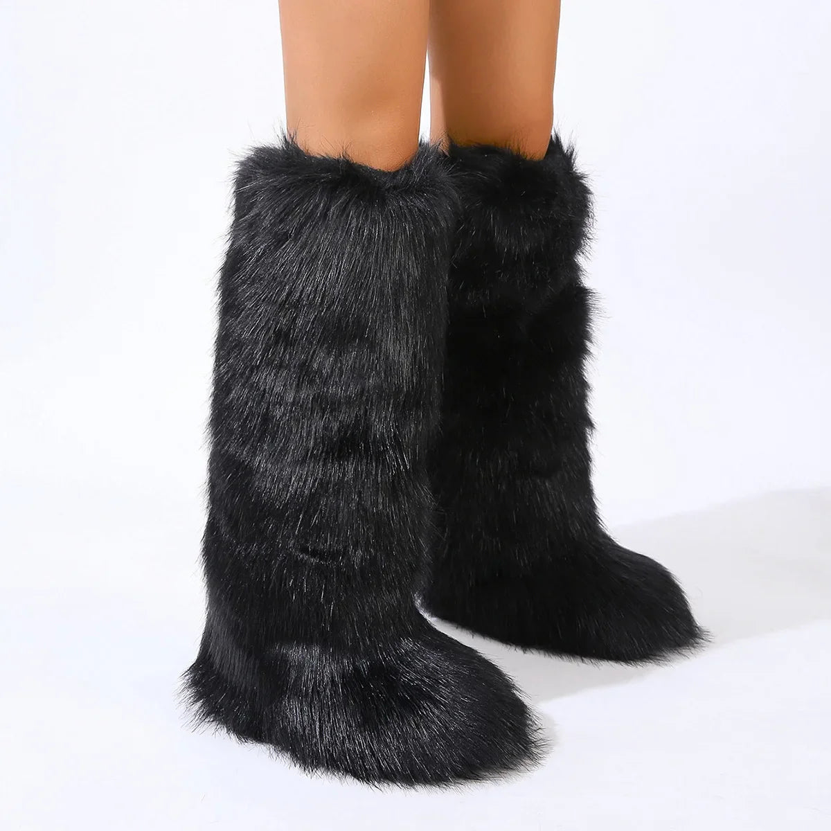 Winter Faux Fur Long Boots