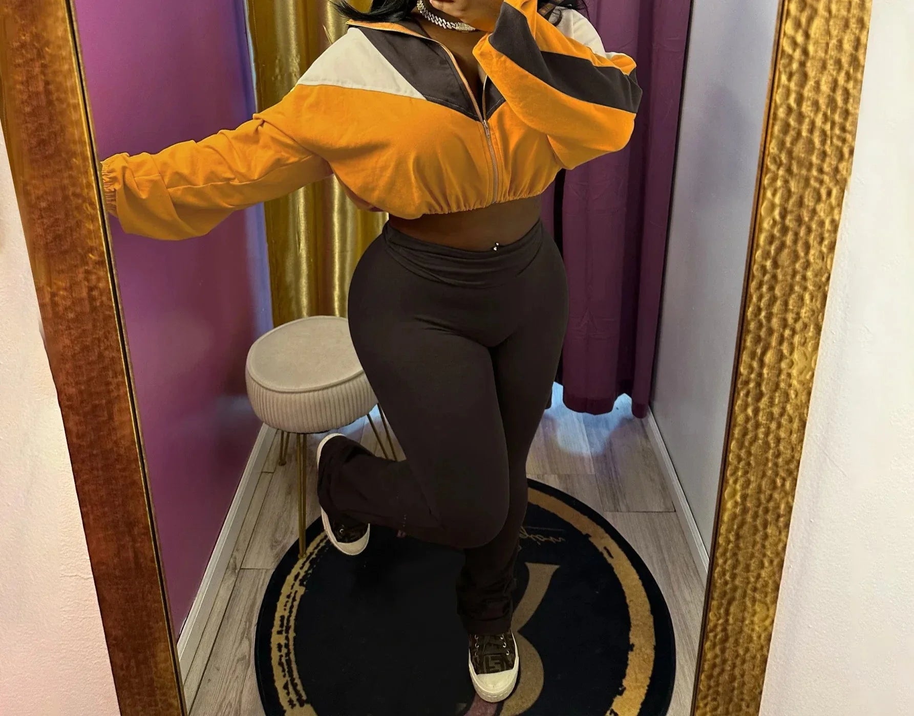 Just Cropped Tracksuit Set