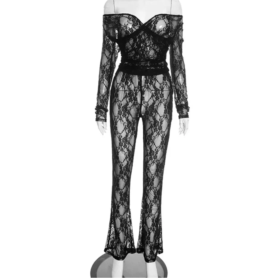 Lace See Through Two-piece set