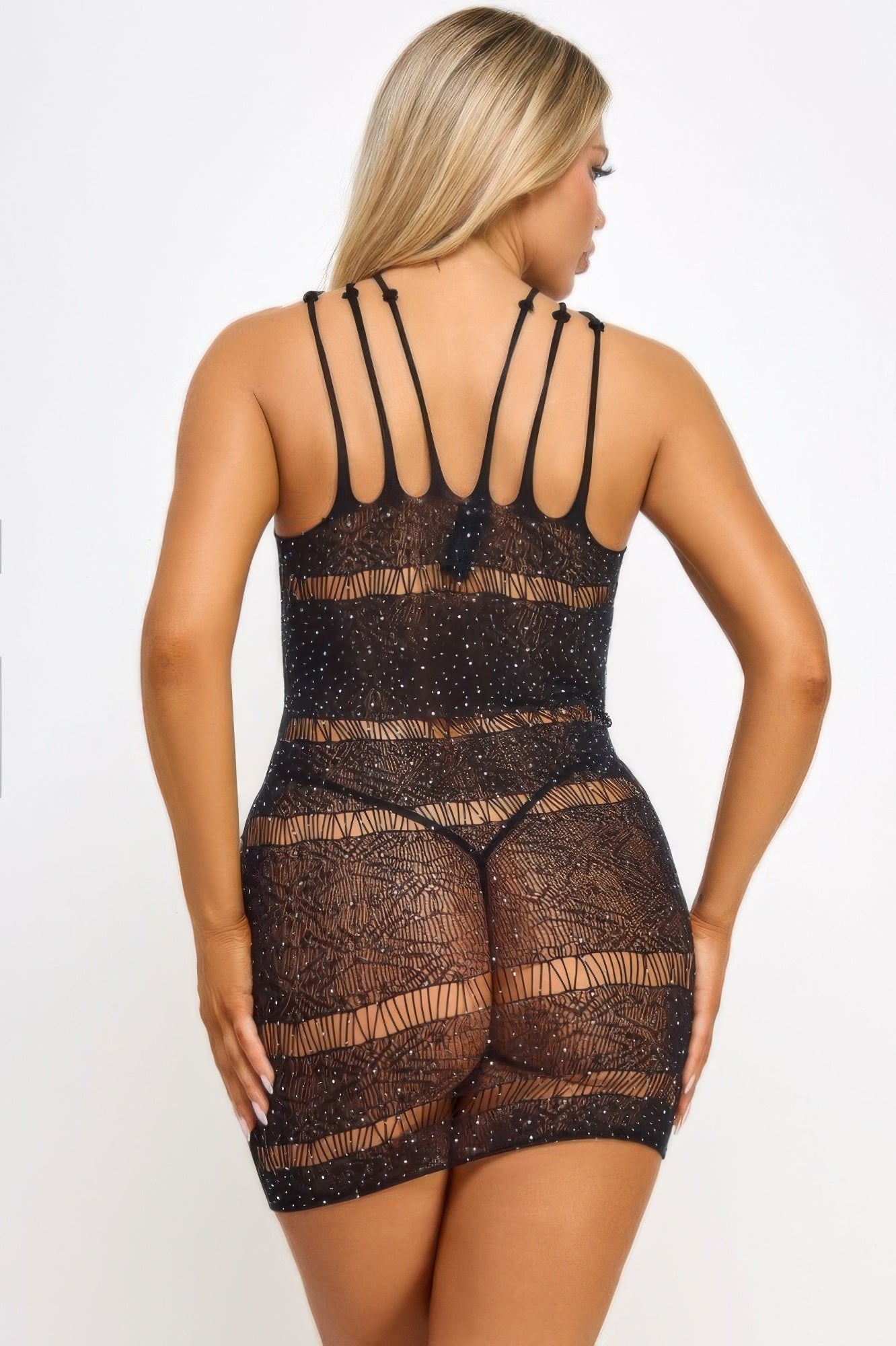 Sparkle Net Bodycon Dress shopify