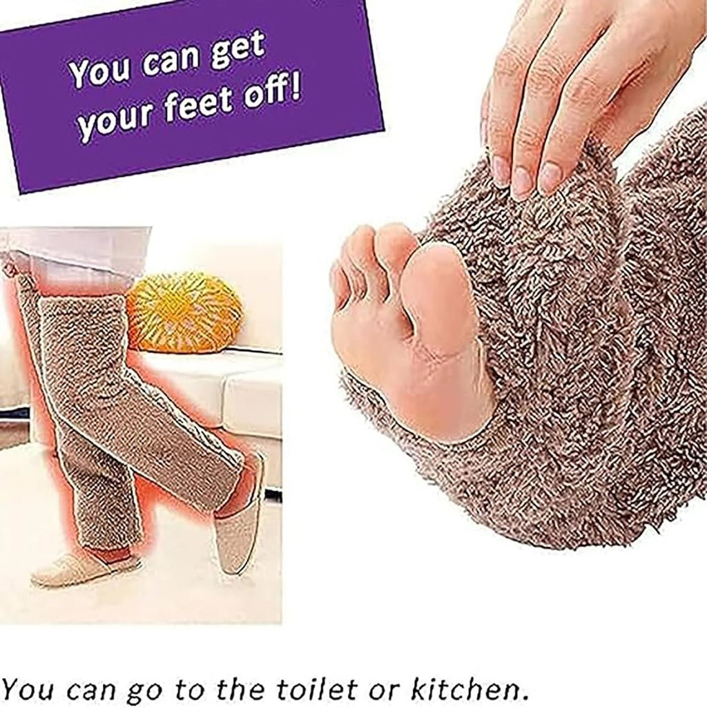 Snuggs Cozy Socks,Snugglepaws Sock Slippers,Snuggs Footwear,Knee High Fuzzy Socks,Knee High Slippers,Snuggs Long Socks，Fuzzy Socks for Women，Snuggs Cozy Socks Thigh High
