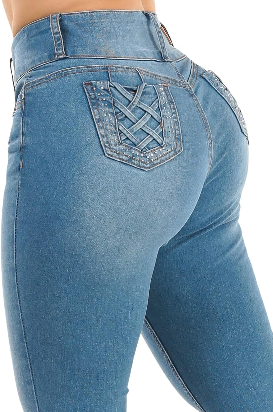 Butt Lifting Skinny Jeans for Women - High Waisted Levanta Cola Push up Jeans