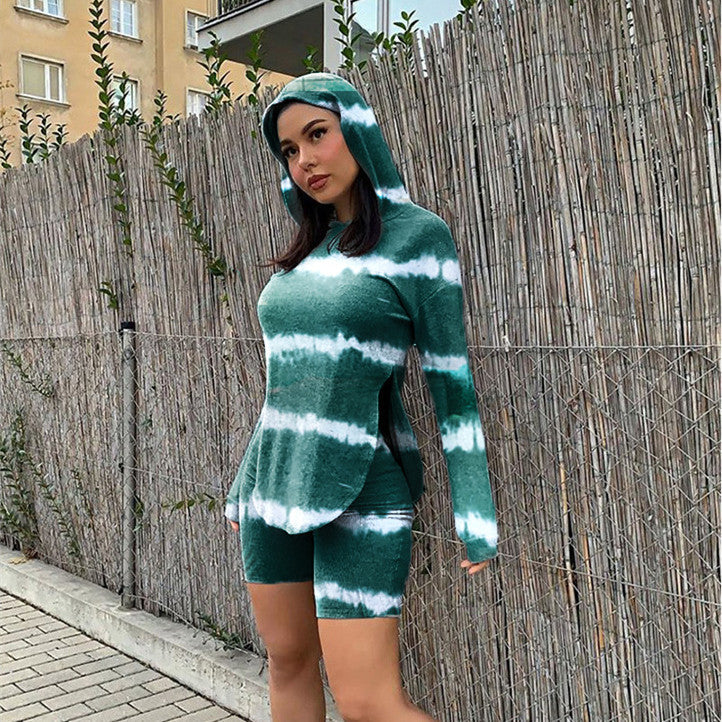 Women's Casual Fashion Hoodie Sports Two Piece Set See size chart under “more details”