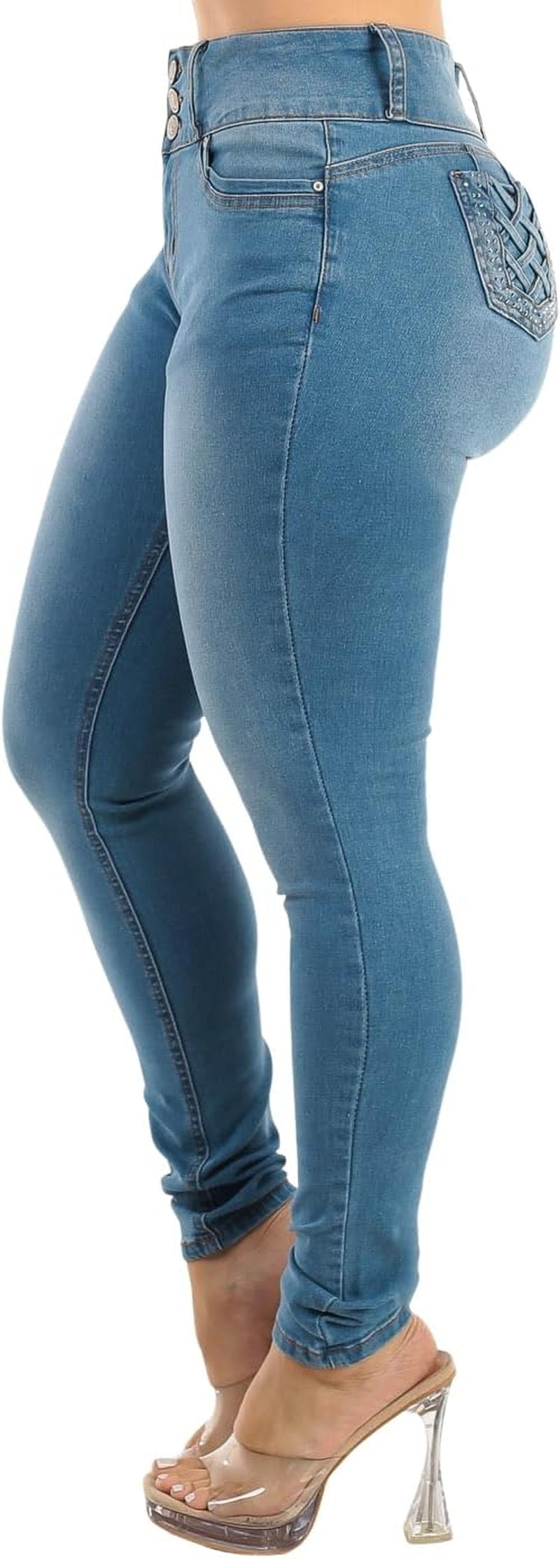 Butt Lifting Skinny Jeans for Women - High Waisted Levanta Cola Push up Jeans