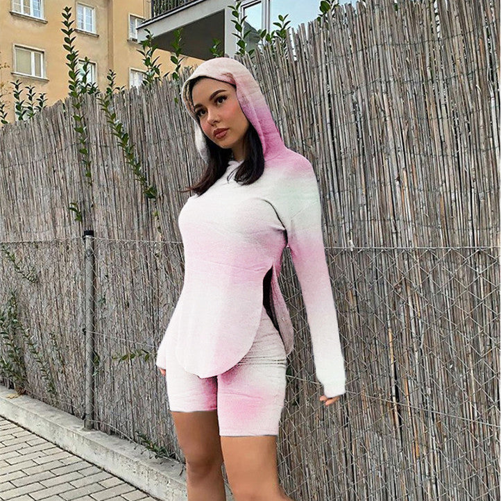 Women's Casual Fashion Hoodie Sports Two Piece Set See size chart under “more details”