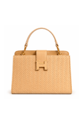 The Icon Woven Top Handle Bag – Statement Mini Handbag for Going Out & Trendy Outfits